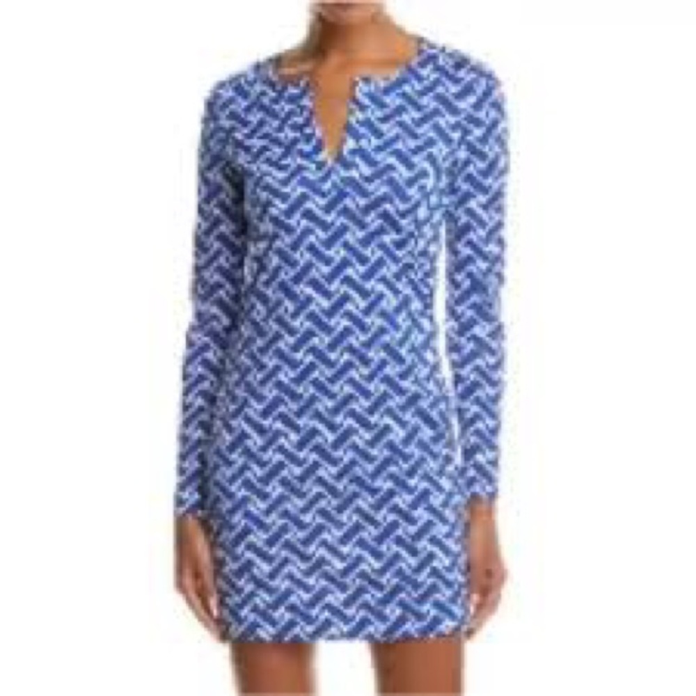 DVF‎ Patterned Long Sleeve Dress